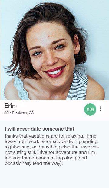 easy going dating profile